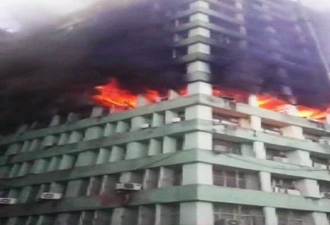 سی جی او کمپلکس میں زبردست آتشزدگی، سی آئی ایس ایف انسپکٹر کی موت