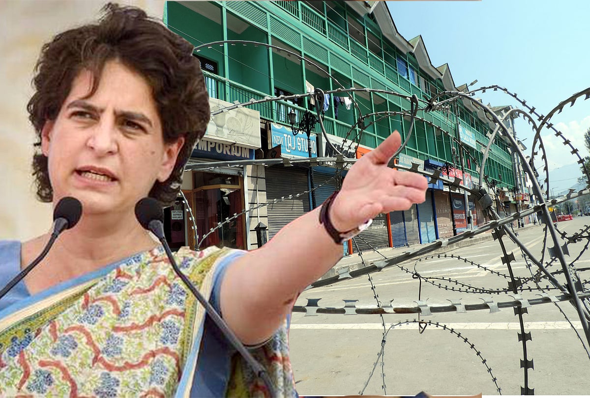 ’حب الوطنی‘ کے نام پر لاکھوں کشمیریوں کو خاموش کر دیا گیا: پرینکا گاندھی