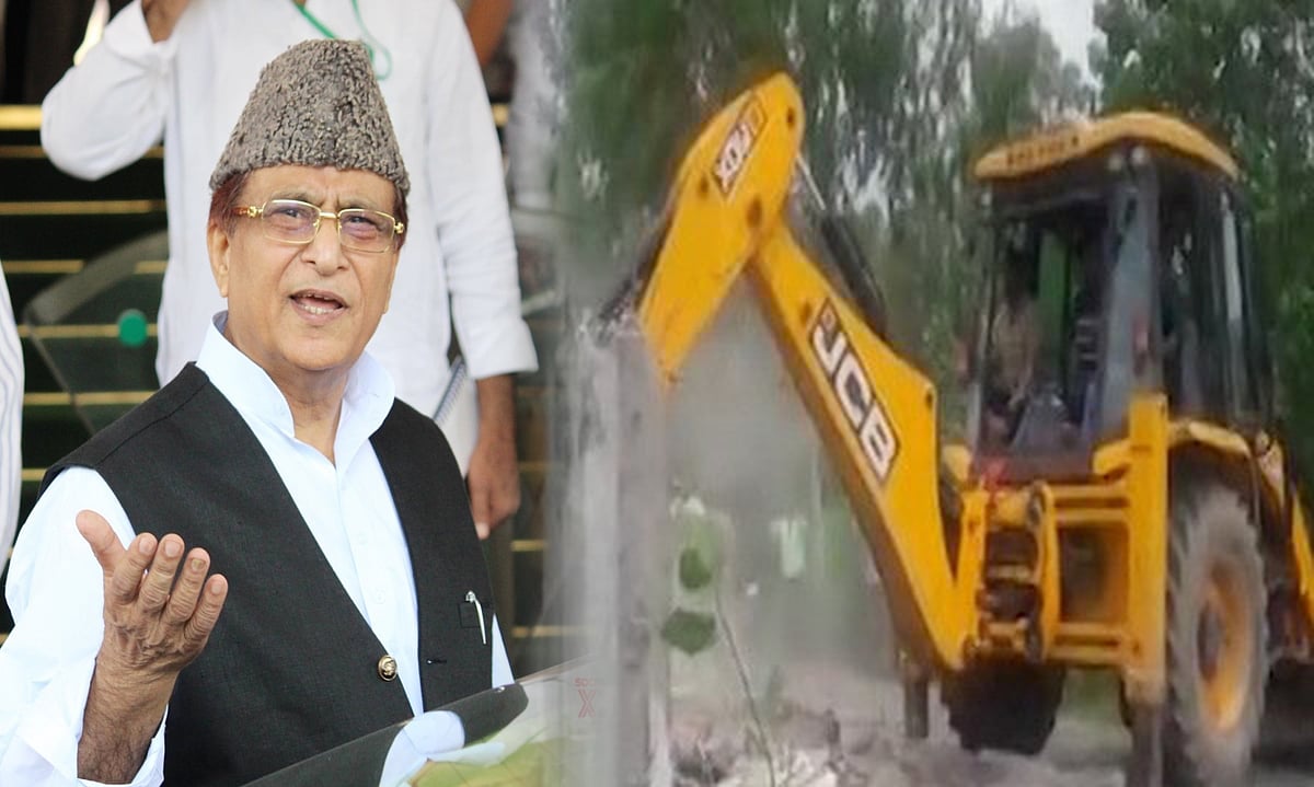 اعظم خان پر نئی کارروائی، ’ہمسفر ریزارٹ‘ کی دیوار پر چلا ’بل ڈوزر‘