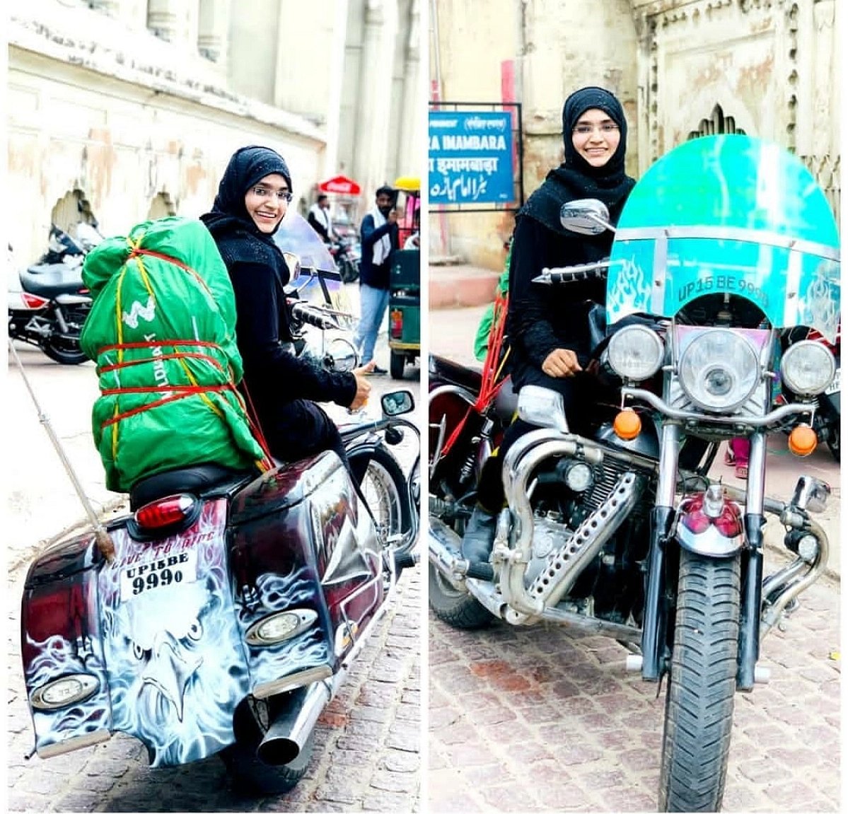لکھنؤ کی برقعہ رائیڈر عائشہ امین، ’میں ماڈرن ہوں لیکن برقعہ میری طاقت ہے‘