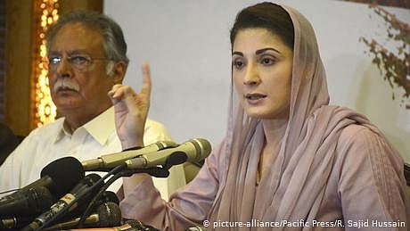 نواز شریف کی بیٹی مریم نواز / تصویر بشکریہ ڈی ڈبلیو