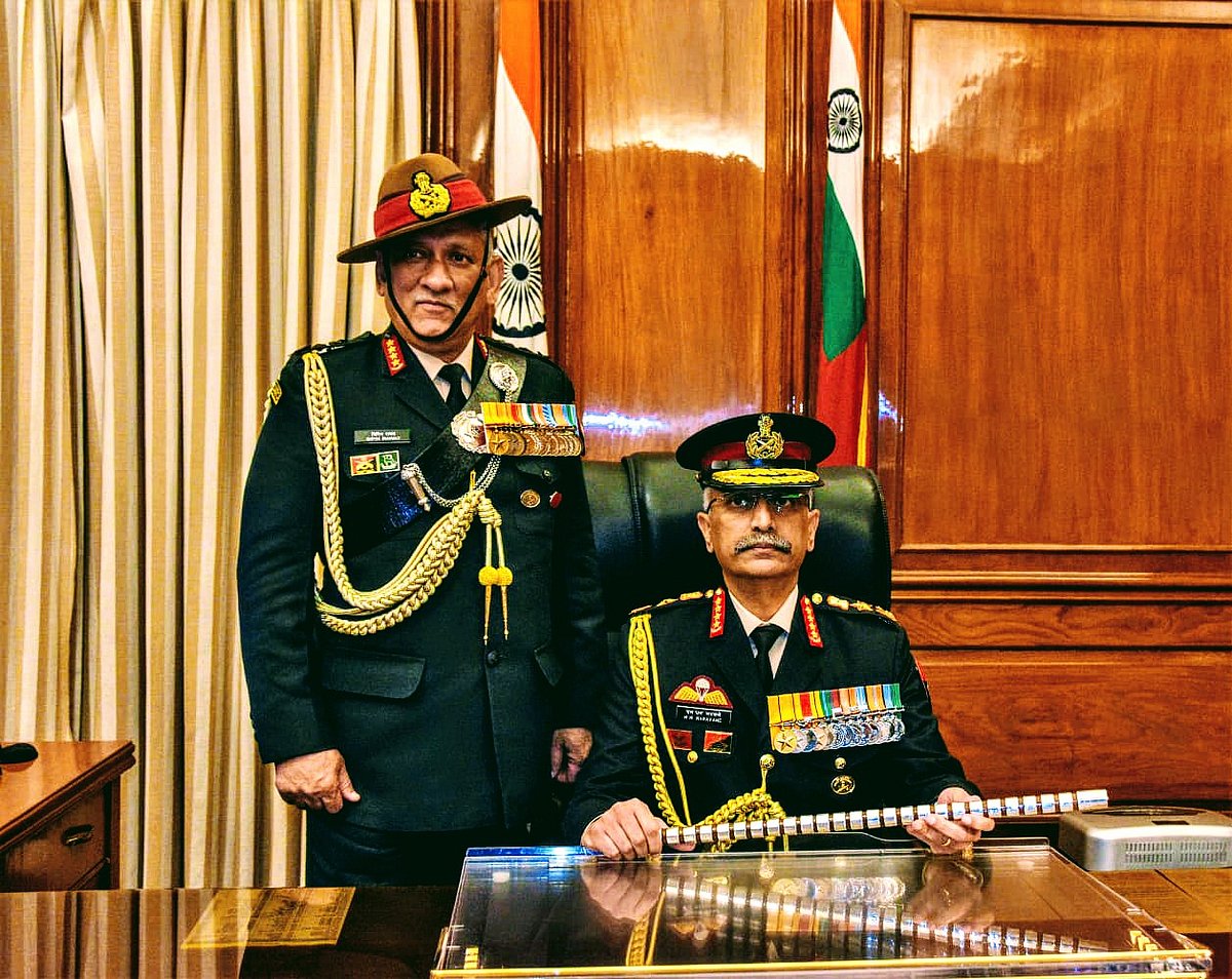 منوج مکند نروانے نے آرمی چیف کا عہدہ سنبھالا