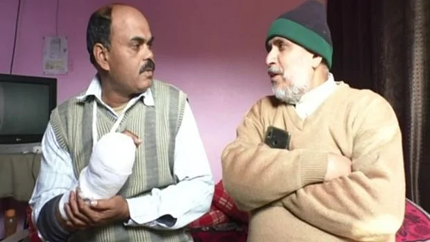 زخمی سپاہی اجے اور ان کی جان بچانے والے حاجی قادر جس