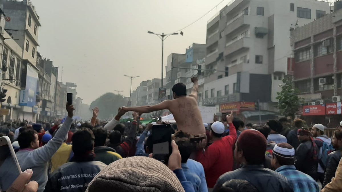 تصاویر: سی اے اے کے خلاف دہلی کی شاہی جامع مسجد پر عظیم الشان مظاہرہ