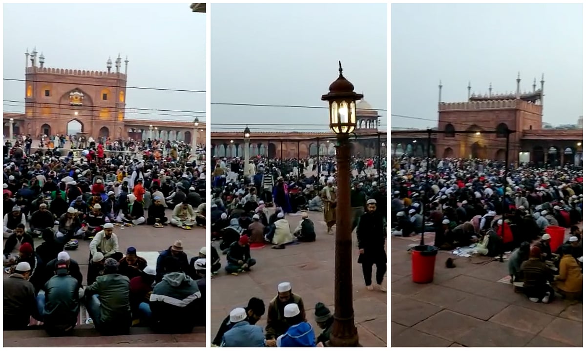 دہلی کی جامع مسجد پر روزہ افطار اور سی اے اے مخالف احتجاج، ویڈیو ضرور دیکھیں