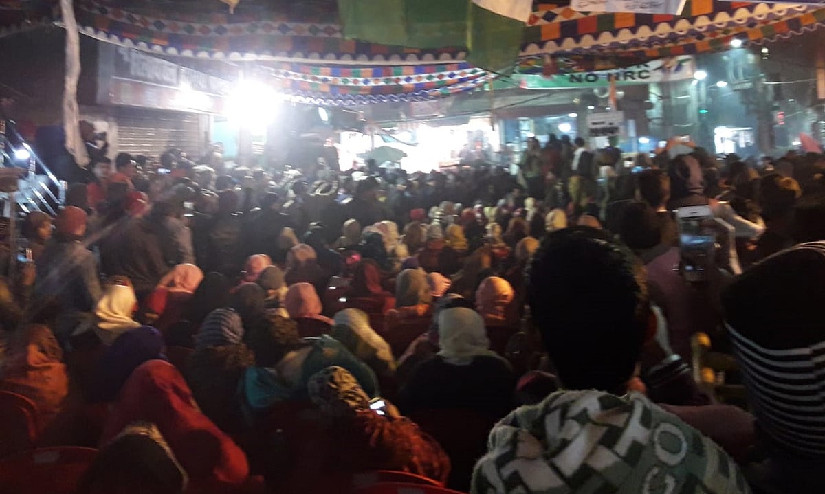 پٹنہ کے سبزی باغ میں شہریت قانون اور این آر سی کے خلاف مظاہرہ