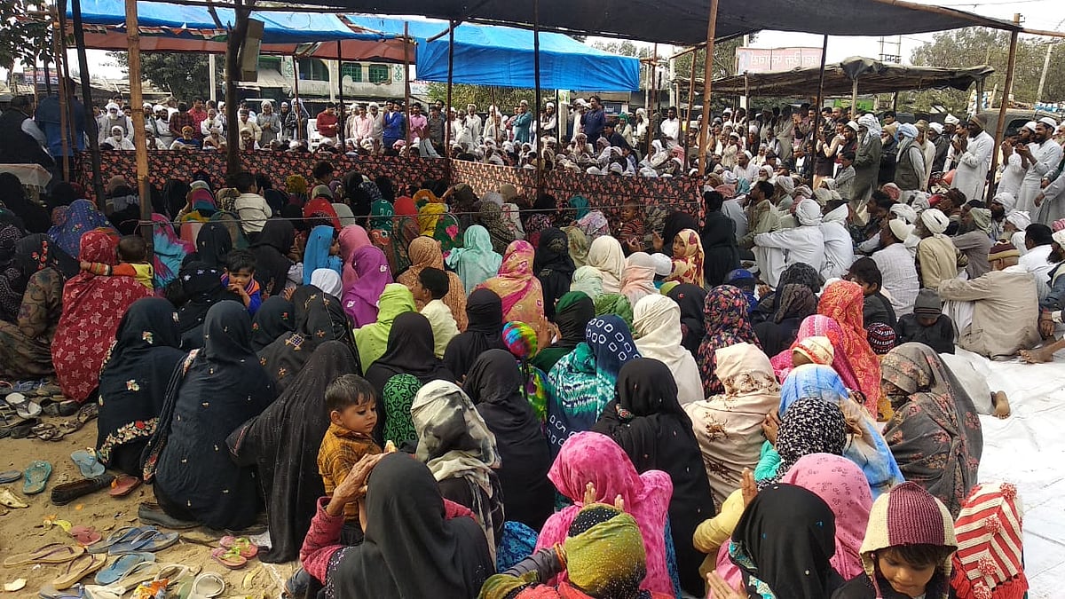میوات: بڑکلی اور امرکا چوک پر سی اے اے مخالف احتجاج جاری