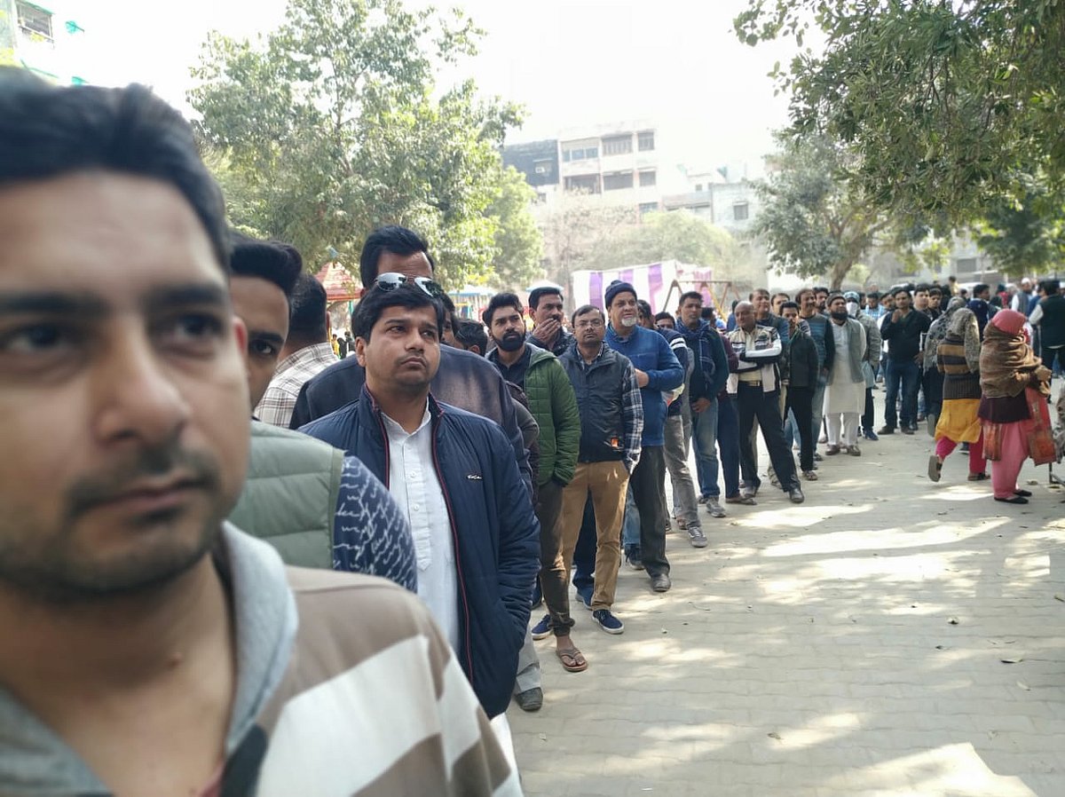 دہلی اسمبلی انتخابات: ووٹروں میں تقسیم واضح نظر آئی 