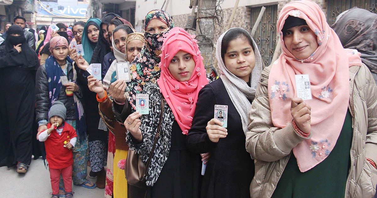 دہلی اسمبلی انتخابات: ووٹروں میں تقسیم واضح نظر آئی 
