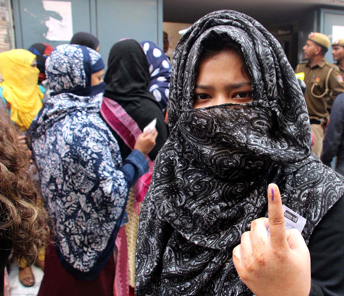 دہلی اسمبلی انتخابات: ووٹروں میں تقسیم واضح نظر آئی 