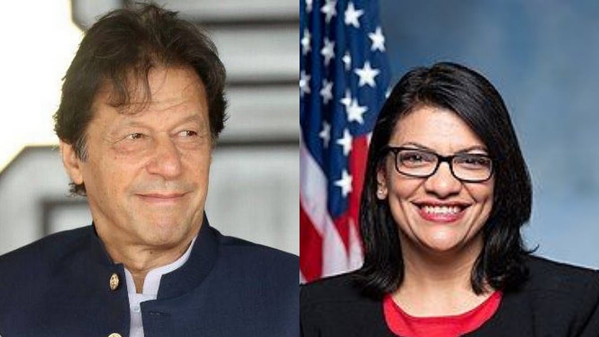 عمران خان اور راشدہ طالب، تصویر گیٹی و وکی پیڈیا