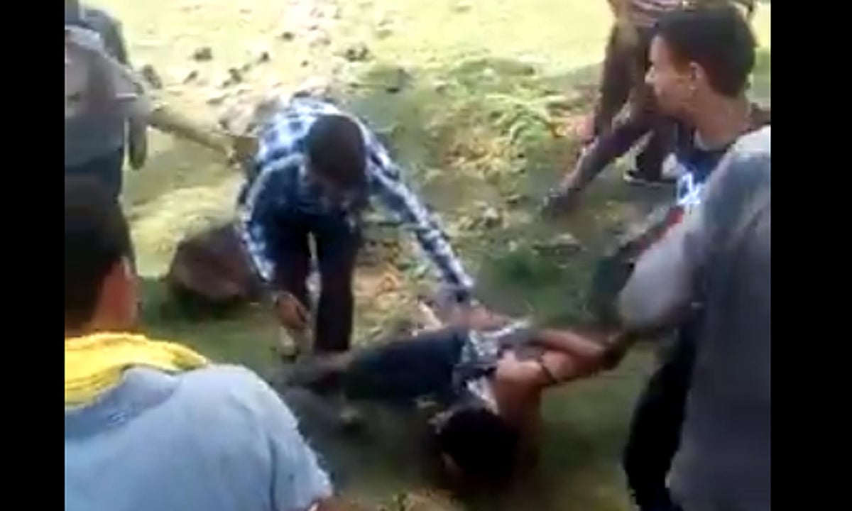 گئو رکشکوں کی غنڈہ گردی، باپ اور بیٹے کی پٹائی، ویڈیو وائرل
