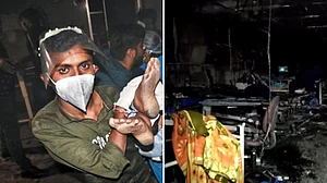 گجرات: کووڈ اسپتال کے ’آئی سی یو‘ میں آگ لگنے کا واقعہ، 5 مریض ہلاک