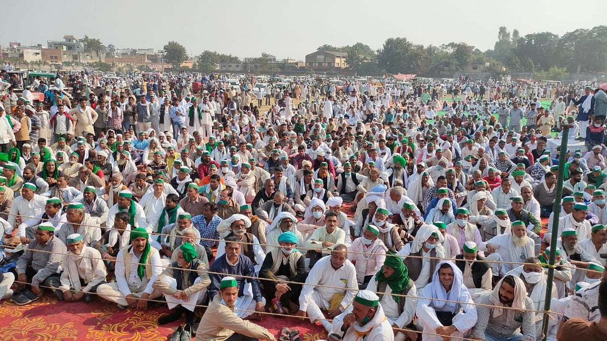 گنے کی کم قیمت اور واجبات کی عدم ادائیگی سے کسان ناراض، مظفرنگر میں عظیم الشان مظاہرہ و مہا پنچایت
