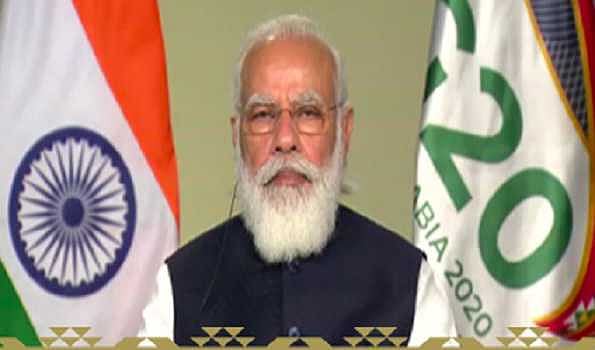 مودی نے کیا جی-20 سے کووڈ-19 پر فیصلہ کن اقدام کرنے کا مطالبہ