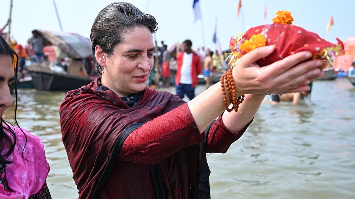 پرینکا گاندھی، تصویر ٹوئٹر@INCUttarPradesh
