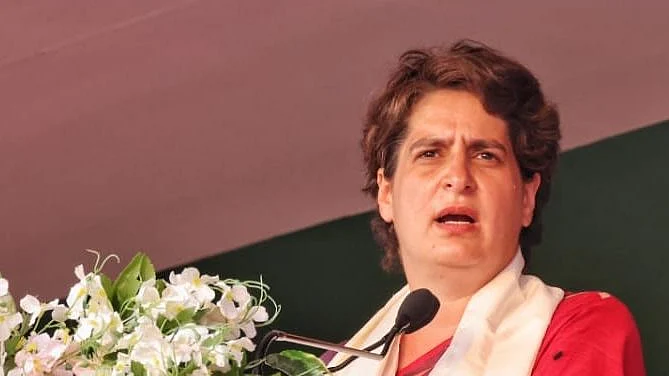 پرینکا گاندھی، تصویر @INCIndia