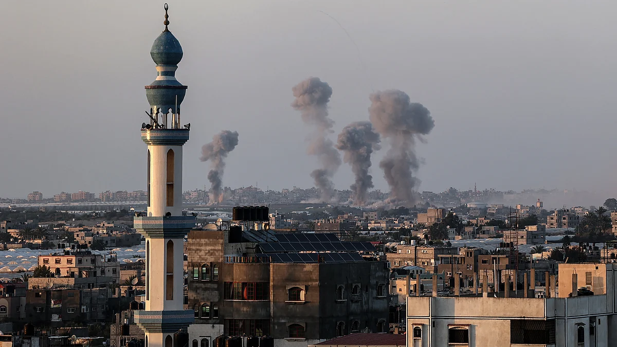 فلسطین میں اسرائیلی جارحیت / Getty Images