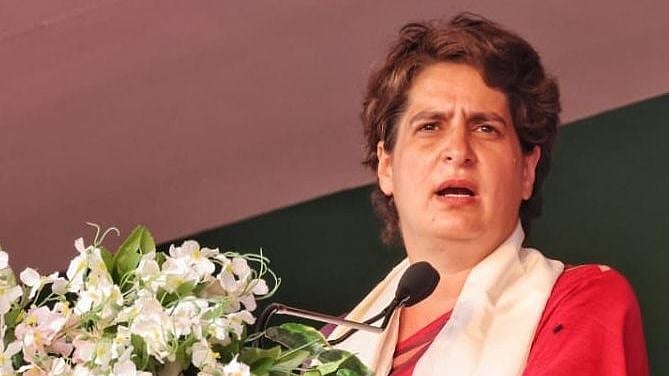 پرینکا گاندھی، تصویر @INCIndia