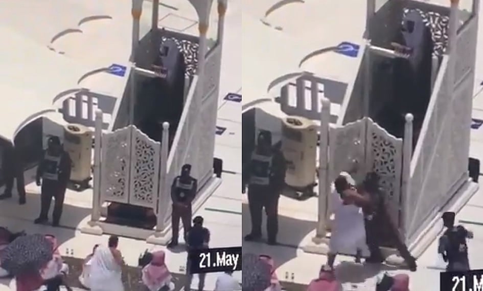 خطبے کے دوران مسجد الحرام میں منبر تک پہنچنے کی کوشش کرنے والا شخص گرفتار