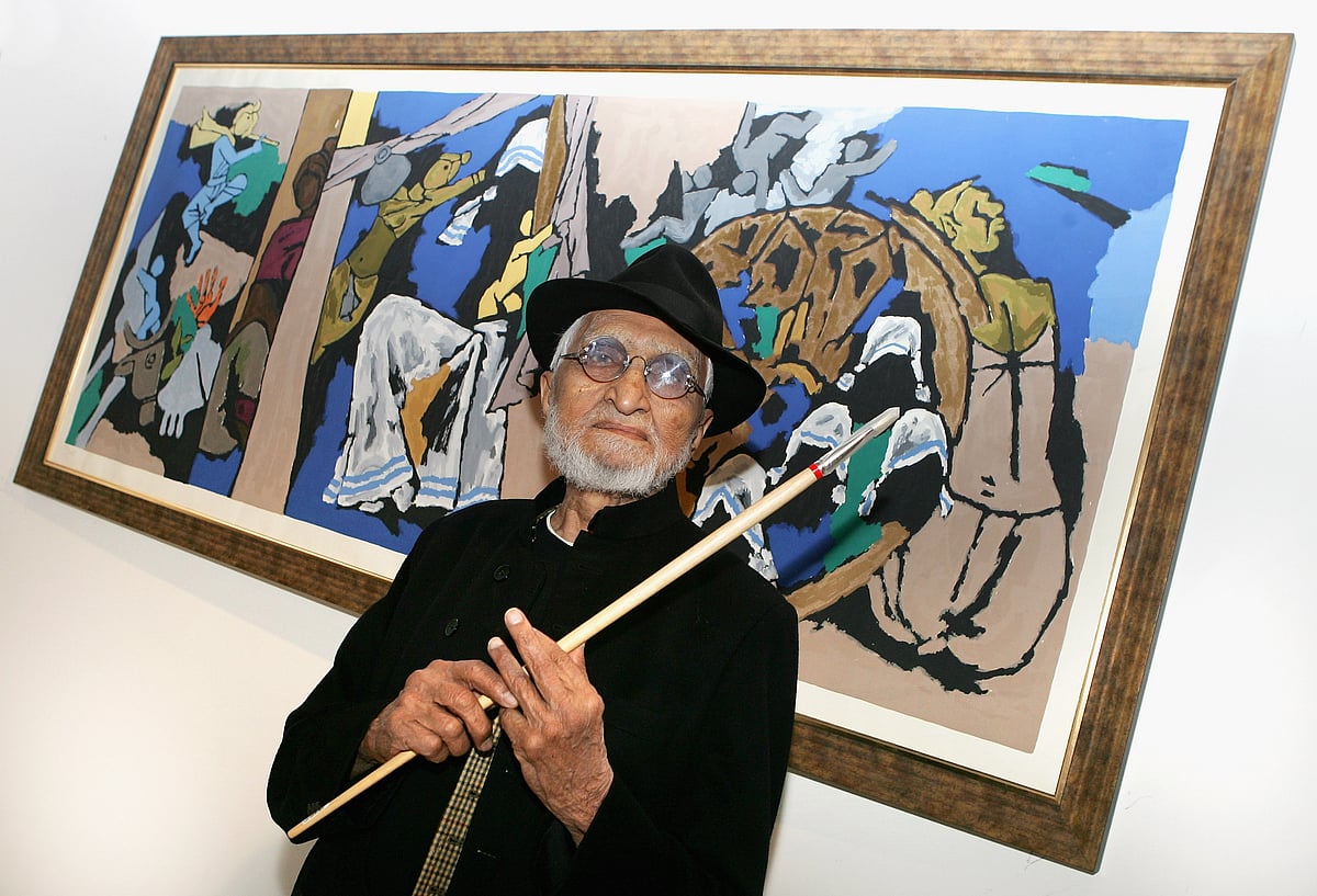 ایم ایف حسین، جنہیں قدرت نے برش و رنگوں کے ذریعے شاہکار تراشنے کا فن عطا کیا