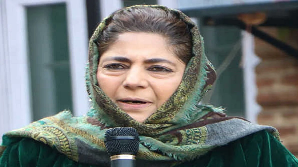 پی ڈی پی صدر محبوبہ مفتی، تصویر یو این آئی