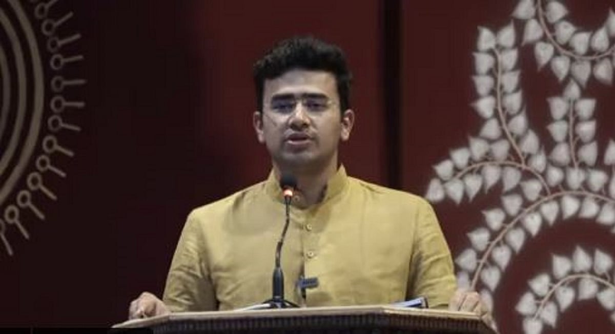 سبھی کو ہندو دھرم میں واپس لاؤ، مندروں اور مٹھوں کے لئے طے ہو ہدف: تیجسوی سوریہ