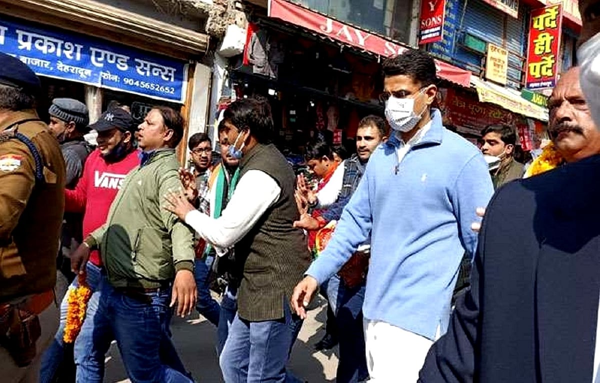 اتراکھنڈ انتخاب: انتخابی تشہیر کے لیے دہرادون پہنچے سچن پائلٹ