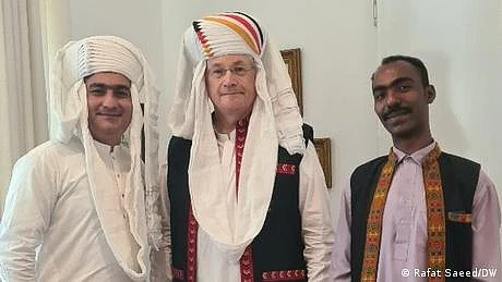 بلوچ یوم ثقافت: کراچی میں جرمن قونصل جنرل بھی بلوچی لباس میں