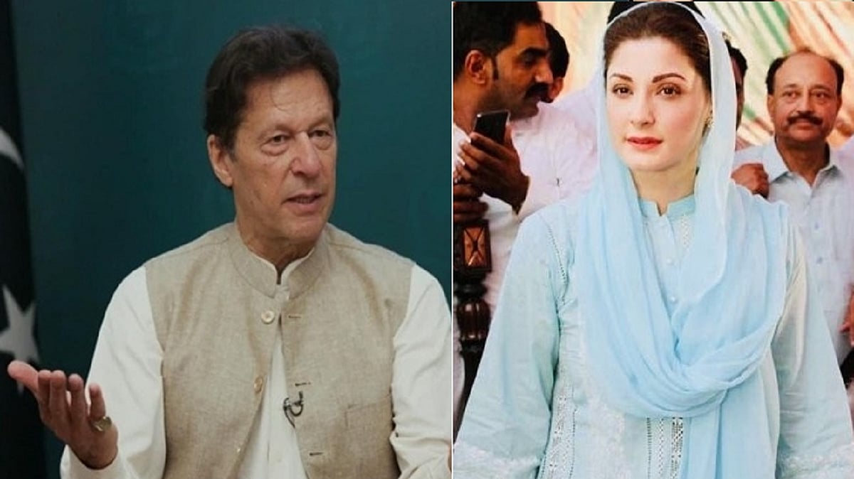 مریم نواز اور عمران خان، تصویر آئی اے این ایس