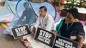 ایوانوں سے معطل ارکان کا 50 گھنٹے کا دھرنا جاری، مچھر دانی لگا کر پوری کی نیند