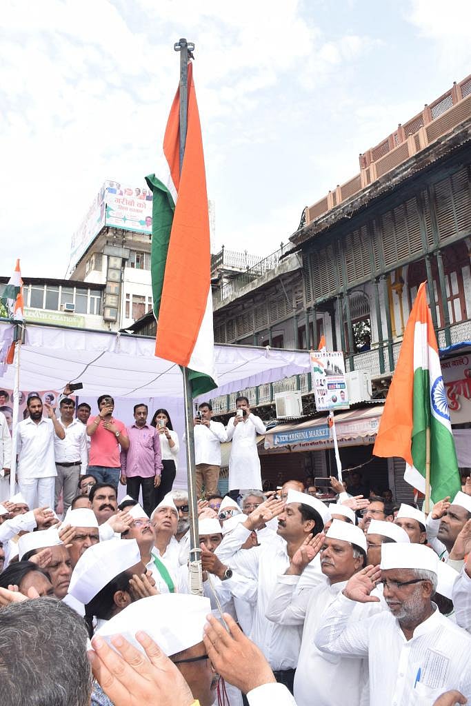 ’بھارت چھوڑو‘ تحریک کی سالگرہ پر کانگریس نے چاندنی چوک سے شروع کی ’آزادی کی گورو یاترا‘