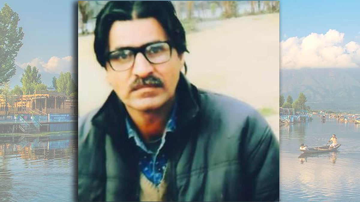 طارق شبنم، کشمیری قلمکار / تصویر جمال عباس فہمی