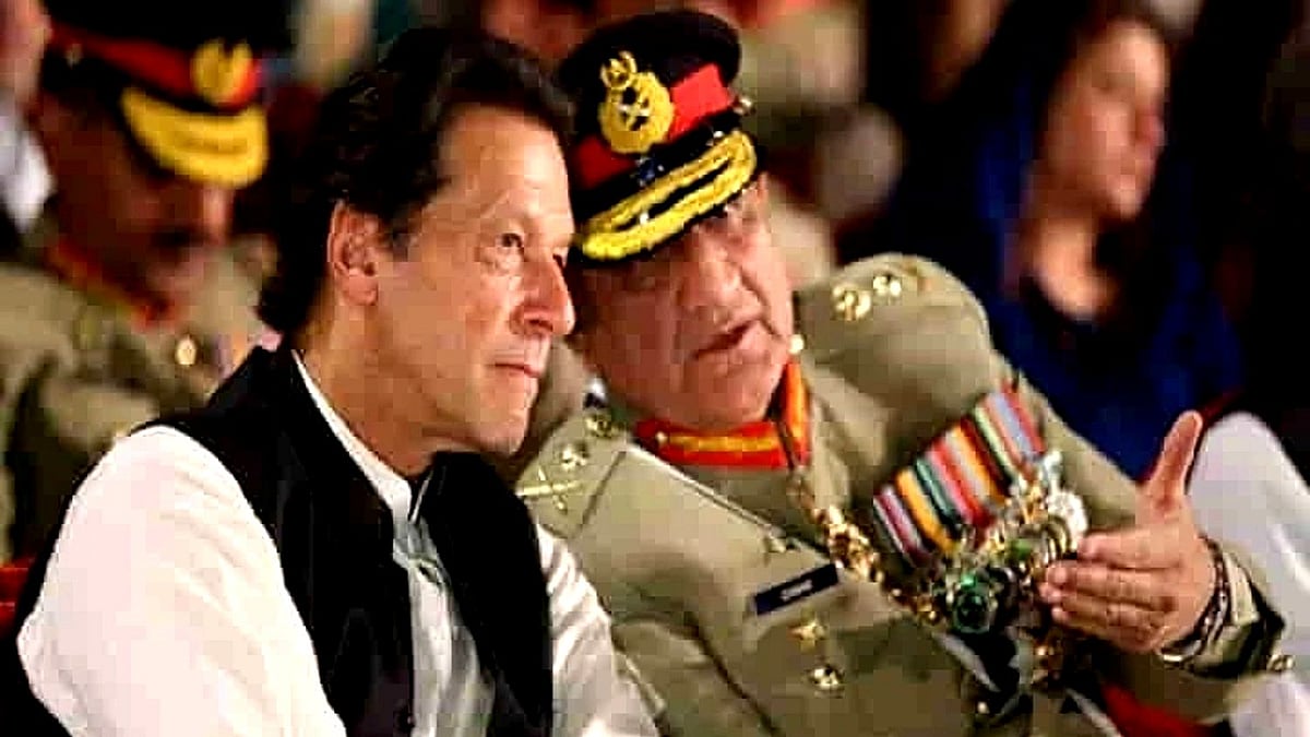 سابق وزیر اعظم عمران خان اور فوجی سربراہ باجوہ