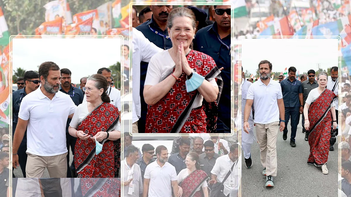 بھارت جوڑو یاترا میں سونیا گاندھی / ٹوئٹر / @INCIndia