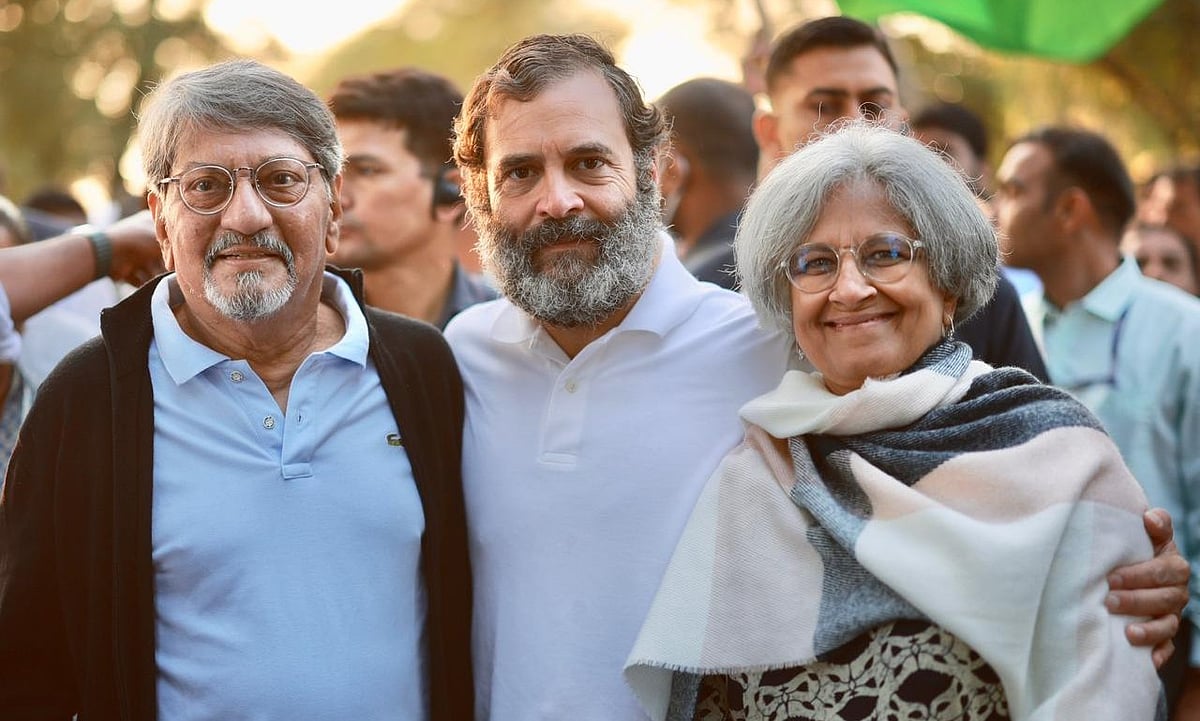 بھارت جوڑو یاترا میں شامل ہوئے مشہور اداکار امول پالیکر، راہل نے کہا- ’ملک کی آواز بلند کرنے کے لئے شکریہ‘