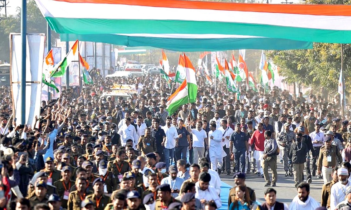 بھارت جوڑو یاترا، تصویر ٹوئٹر@INCIndia