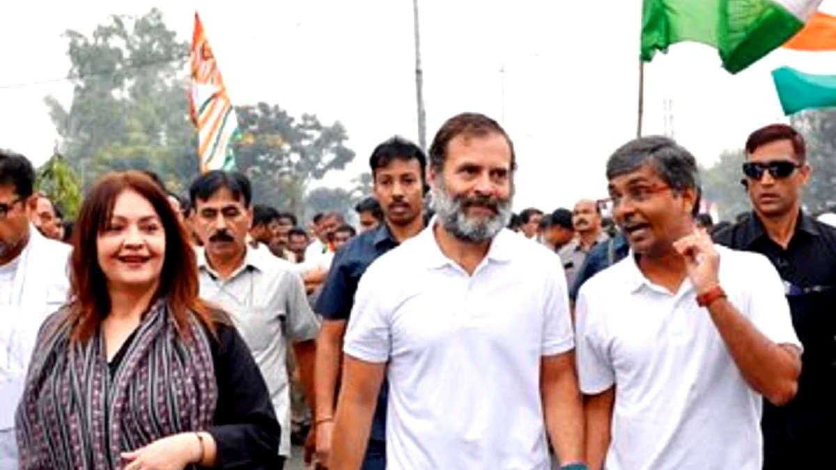 بھارت جوڑو یاترا، تصویر ٹوئٹر INCIndia