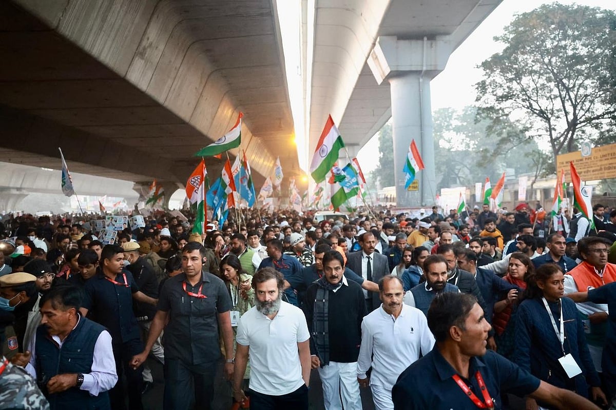 راجدھانی دہلی میں 'بھارت جوڑو یاترا' کی دستک، دیکھیں یاترا کی خوبصورت تصاویر
