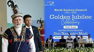 وزیر اعظم شیلانگ پہنچے، شمال مشرقی کونسل کی گولڈن جوبلی تقریبات میں شرکت