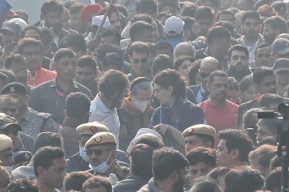 بھارت جوڑو یاترا میں سونیا گاندھی اور پرینکا گاندھی نے بھی شرکت کی ہے۔