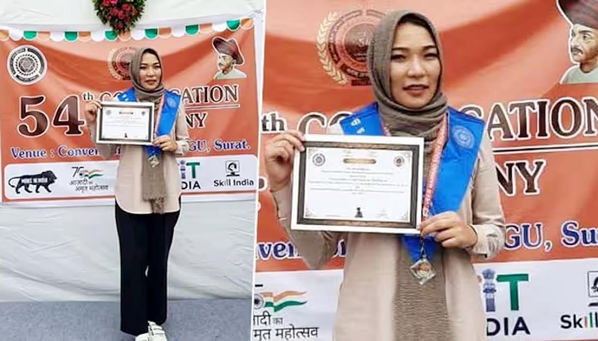 افغان خاتون رضیہ مرادی نے دیا طالبان حکومت کو جواب، گجرات یونیورسٹی سے حاصل کیا گولڈ میڈل