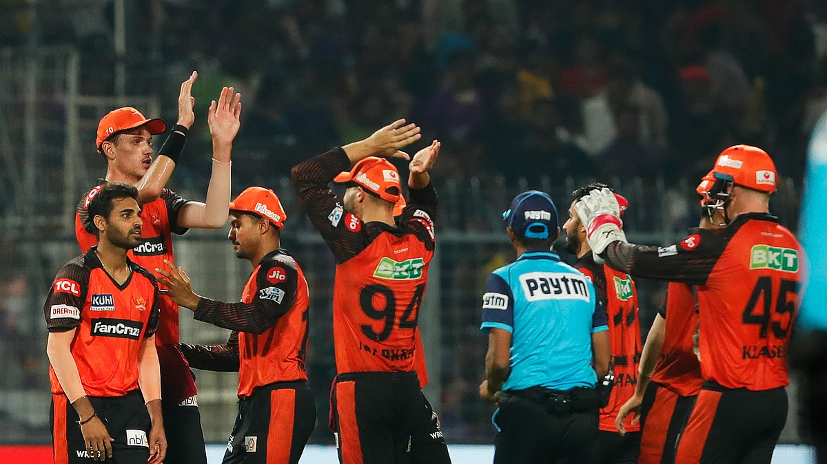 <div class="paragraphs"><p>سنرائزرس حیدر آباد کی ٹیم، @IPL</p></div>