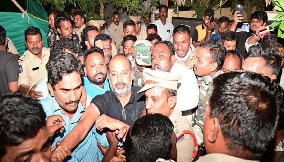 تلنگانہ بی جے پی کے صدر بنڈی سنجے کو پولیس نے حراست میں لیا، وزیر اعظم مودی کے ریاست کے دورے سے قبل کارروائی