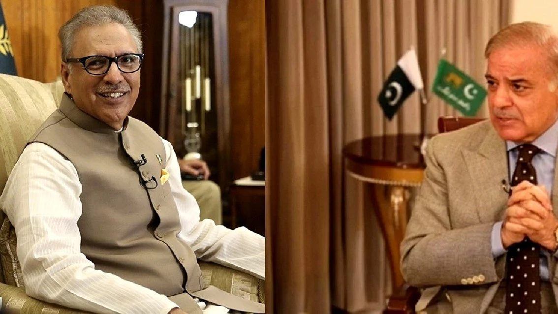 <div class="paragraphs"><p>شہباز شریف اور صدر ڈاکٹر عارف علوی، تصویر آئی اے این ایس</p></div>