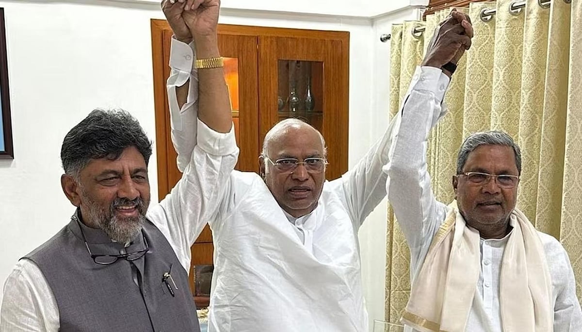 کرناٹک: سدارمیا اور شیوکمار آج 8 وزرا کے ساتھ لیں گے حلف، حزب اختلاف کی طاقت کا کیا جائے گا مظاہرہ