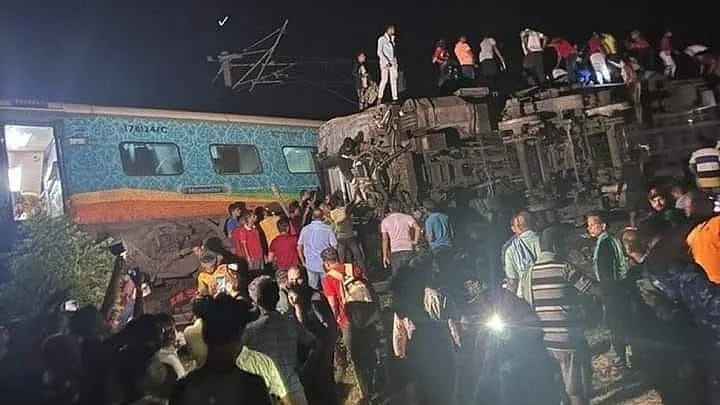 <div class="paragraphs"><p>کورومنڈل ایکسپریس حادثہ، تصویر آئی اے این ایس</p></div>
