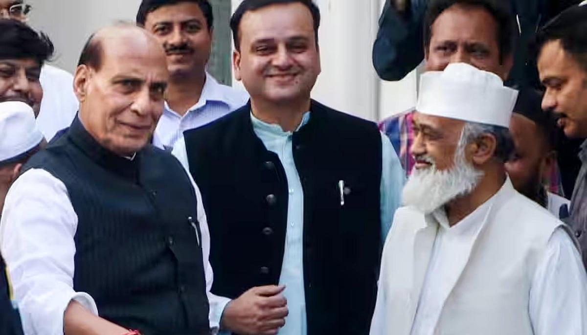 راج ناتھ سنگھ کا لکھنؤ کا دورہ، ندوۃ العلما پہنچ کر ذمہ داروں اور طلبا سے گفتگو، رابع حسنی ندوی کے انتقال پر تعزیت کا اظہار