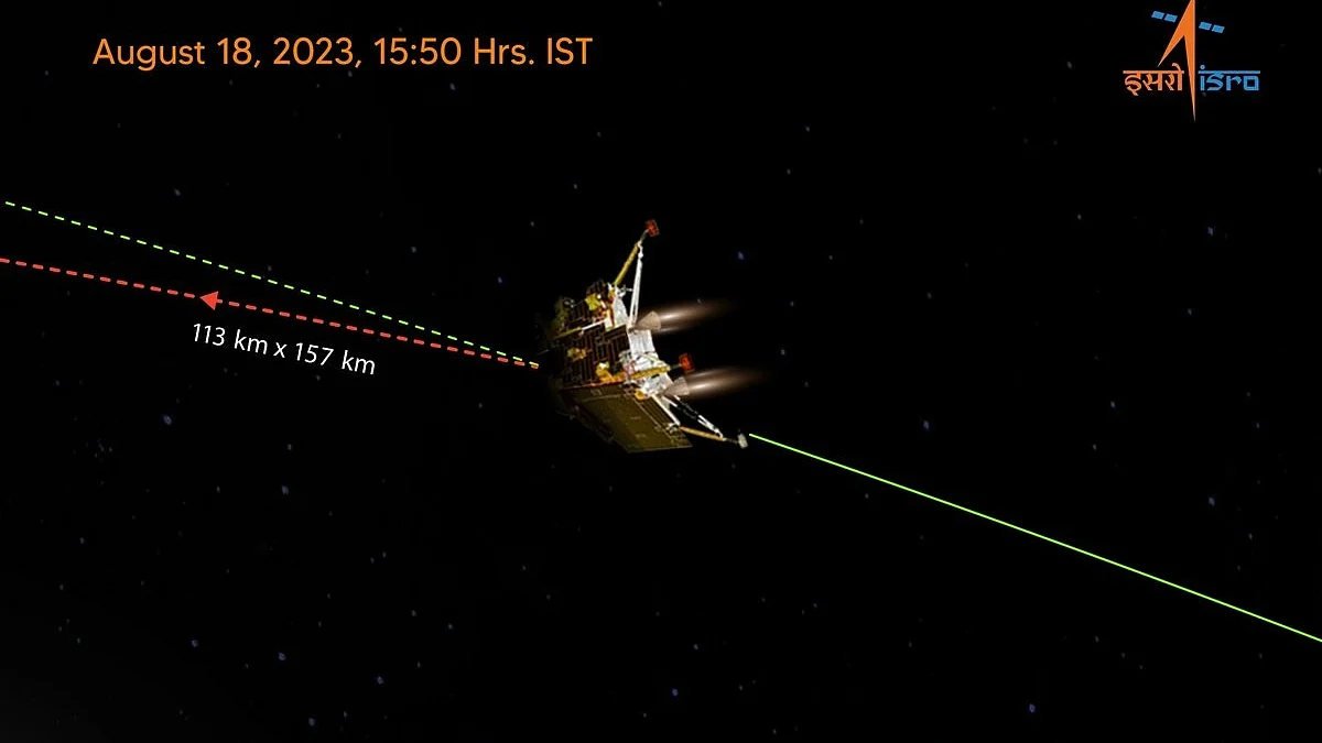 <div class="paragraphs"><p>وکرم لینڈر، تصویر @isro</p></div>