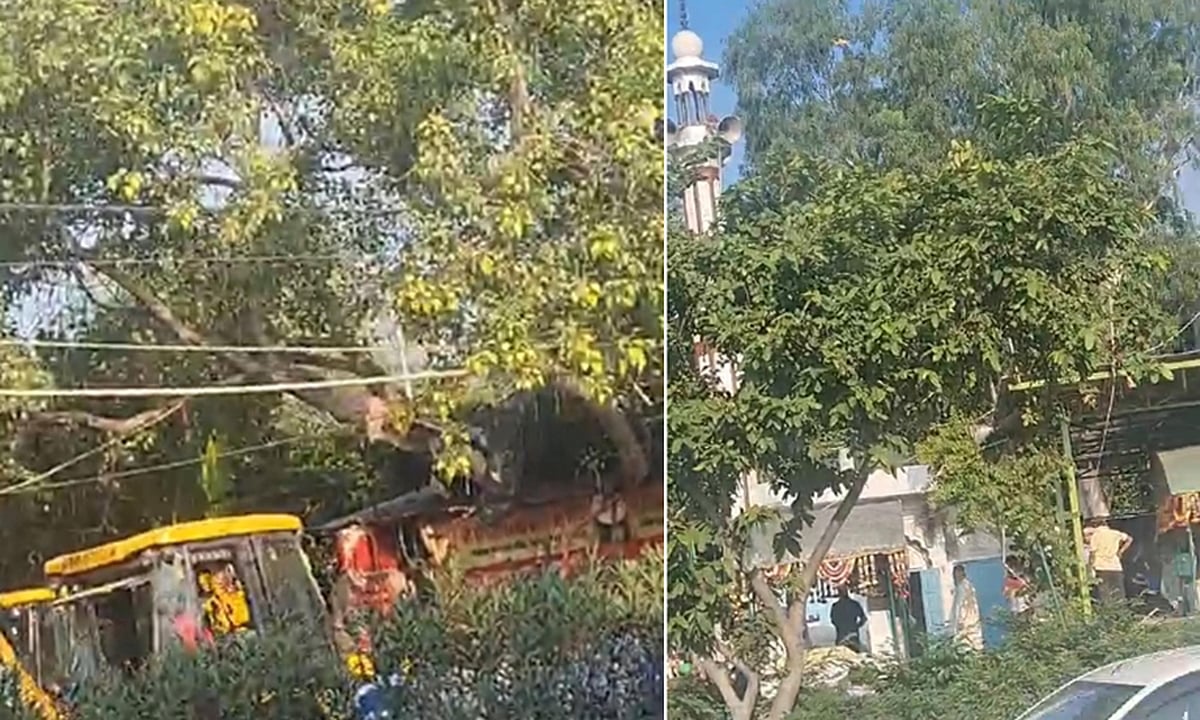 دہلی کے جھنڈے والان میں مندر اور مزار کا حصہ کیا گیا مسمار